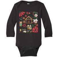 Oh Come Let Us Adore Him Jesus Christmas Tree Christian Baby Long Sleeve Bodysuit