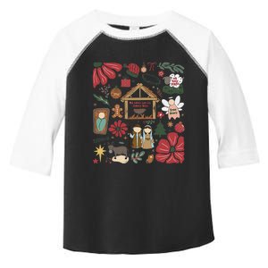 Oh Come Let Us Adore Him Jesus Christmas Tree Christian Toddler Fine Jersey T-Shirt