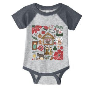 Oh Come Let Us Adore Him Jesus Christmas Tree Christian Infant Baby Jersey Bodysuit