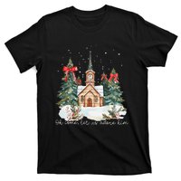 Oh Come Let Us Adore Him Jesus Christmas Christian Coquette T-Shirt