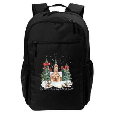 Oh Come Let Us Adore Him Jesus Christmas Christian Coquette Backpack