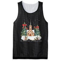 Oh Come Let Us Adore Him Jesus Christmas Christian Coquette Mesh Reversible Basketball Jersey Tank