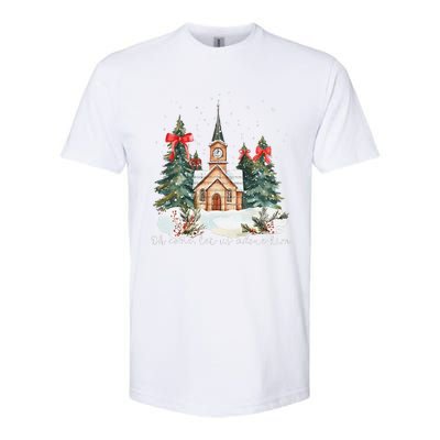 Oh Come Let Us Adore Him Jesus Christmas Christian Coquette Softstyle CVC T-Shirt