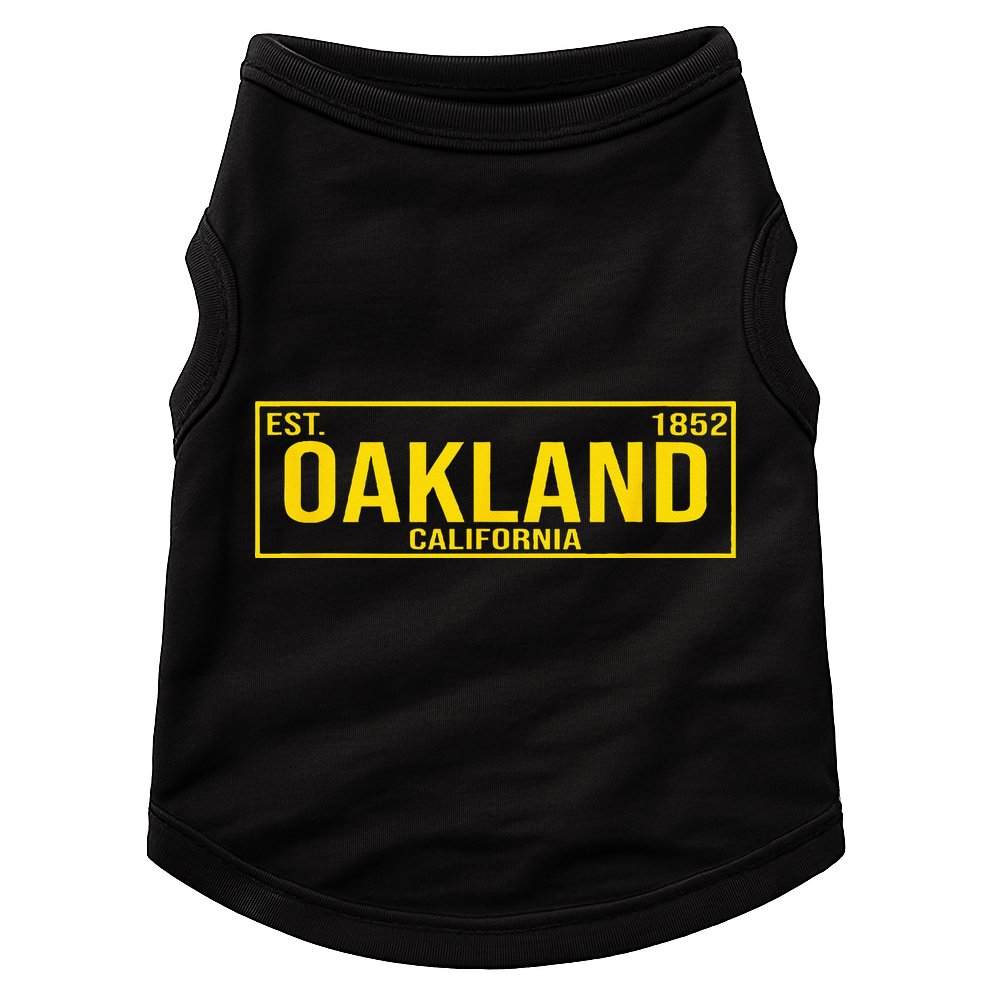 Oakland California License Plate Design Classic Doggie Tank