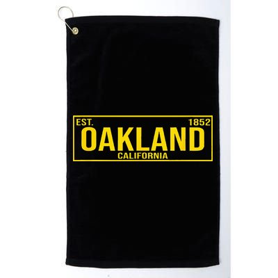 Oakland California License Plate Design Classic Golf Towel