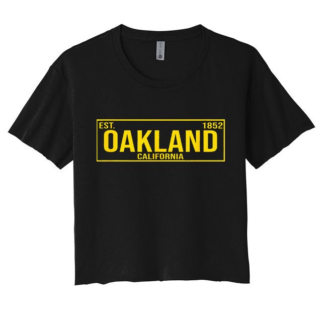 Oakland California License Plate Design Classic Crop Top