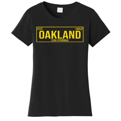 Oakland California License Plate Design Classic Women's T-Shirt