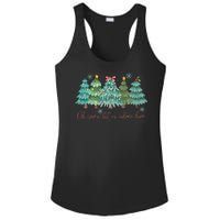 Oh Come Let Us Adore Him Funny Christian Christmas Tree Bow Ladies PosiCharge Competitor Racerback Tank