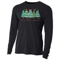 Oh Come Let Us Adore Him Funny Christian Christmas Tree Bow Cooling Performance Long Sleeve Crew