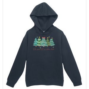 Oh Come Let Us Adore Him Funny Christian Christmas Tree Bow Urban Pullover Hoodie