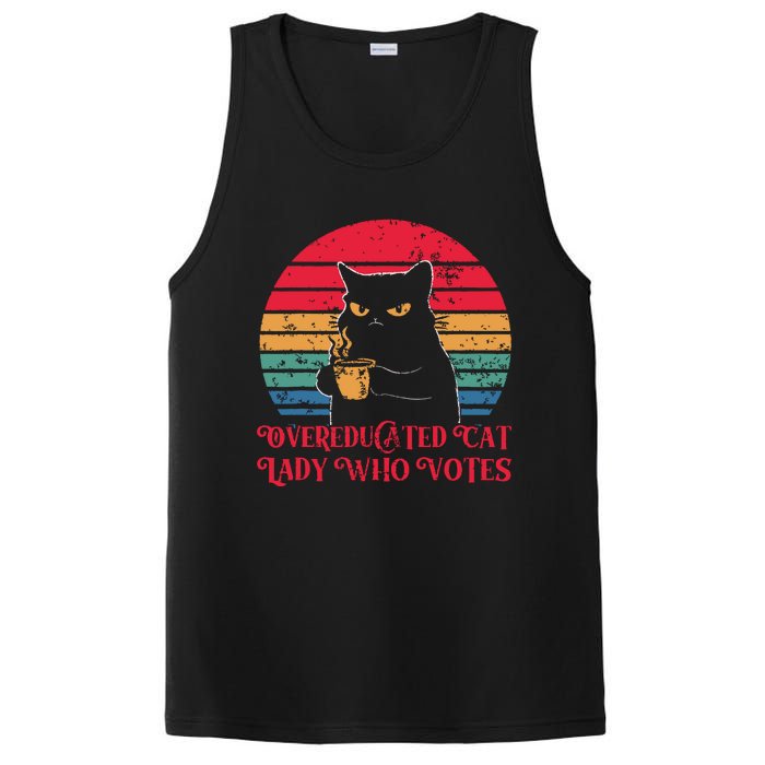 Overeducated Cat Lady Who Votes 2024 Election PosiCharge Competitor Tank