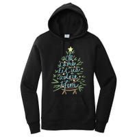 Oh Come Let Us Adore Him Christian Jesus Christmas Pajamas Women's Pullover Hoodie