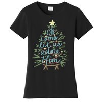 Oh Come Let Us Adore Him Christian Jesus Christmas Pajamas Women's T-Shirt