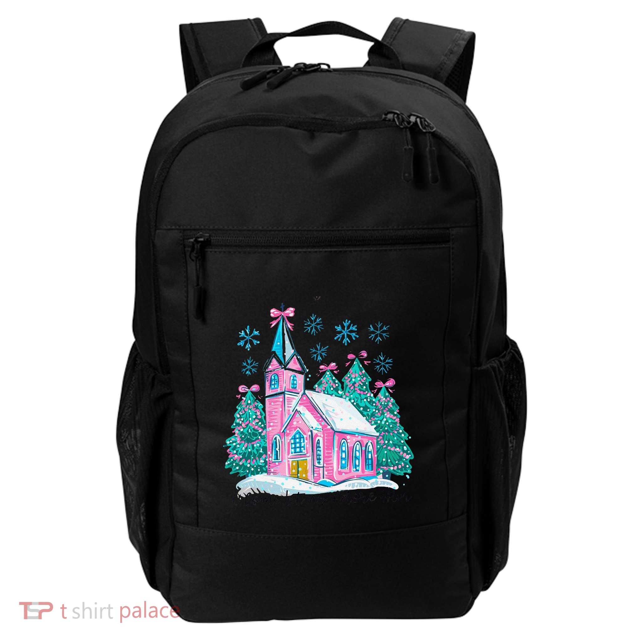 Oh Come Let Us Adore Him Jesus Christmas Christian Coquette Backpack