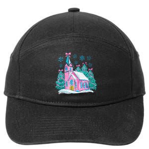 Oh Come Let Us Adore Him Jesus Christmas Christian Coquette 7-Panel Snapback Hat