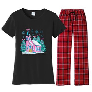 Oh Come Let Us Adore Him Jesus Christmas Christian Coquette Women's Flannel Pajama Set