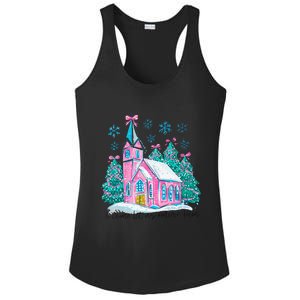 Oh Come Let Us Adore Him Jesus Christmas Christian Coquette Ladies PosiCharge Competitor Racerback Tank