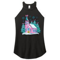 Oh Come Let Us Adore Him Jesus Christmas Christian Coquette Women's Perfect Tri Rocker Tank