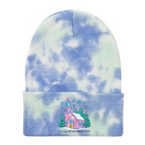 Oh Come Let Us Adore Him Jesus Christmas Christian Coquette Tie Dye 12in Knit Beanie