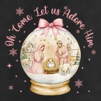 Oh Come Let Us Adore Him Jesus Nativity Scene Coquette Bow Gift Hat