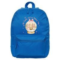Oh Come Let Us Adore Him Jesus Nativity Scene Coquette Bow Gift 16 in Basic Backpack
