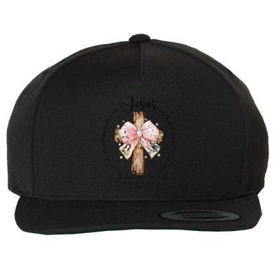 O Come Let Us Adore Him Nativity Scene Jesus Christmas Wool Snapback Cap