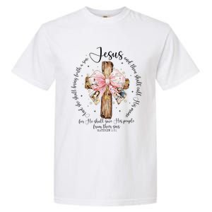 O Come Let Us Adore Him Nativity Scene Jesus Christmas Garment-Dyed Heavyweight T-Shirt