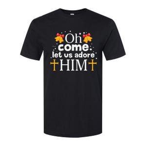 Oh Come Let Us Adore Him Christmas Softstyle CVC T-Shirt