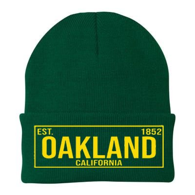 Oakland California License Plate Design Classic Knit Cap Winter Beanie