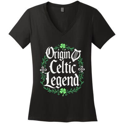 Origin Celtic Legend Celtic Heritage Women's V-Neck T-Shirt