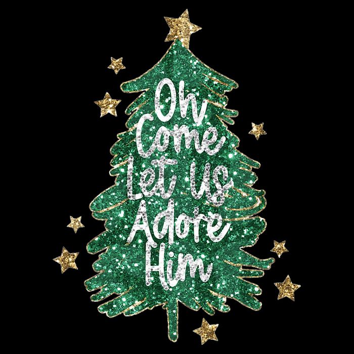 Oh Come Let Us Adore Him Christian Jesus Christmas Mug