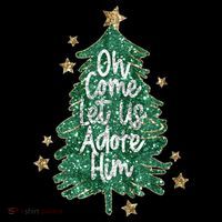 Oh Come Let Us Adore Him Christian Jesus Christmas 16 in Basic Backpack