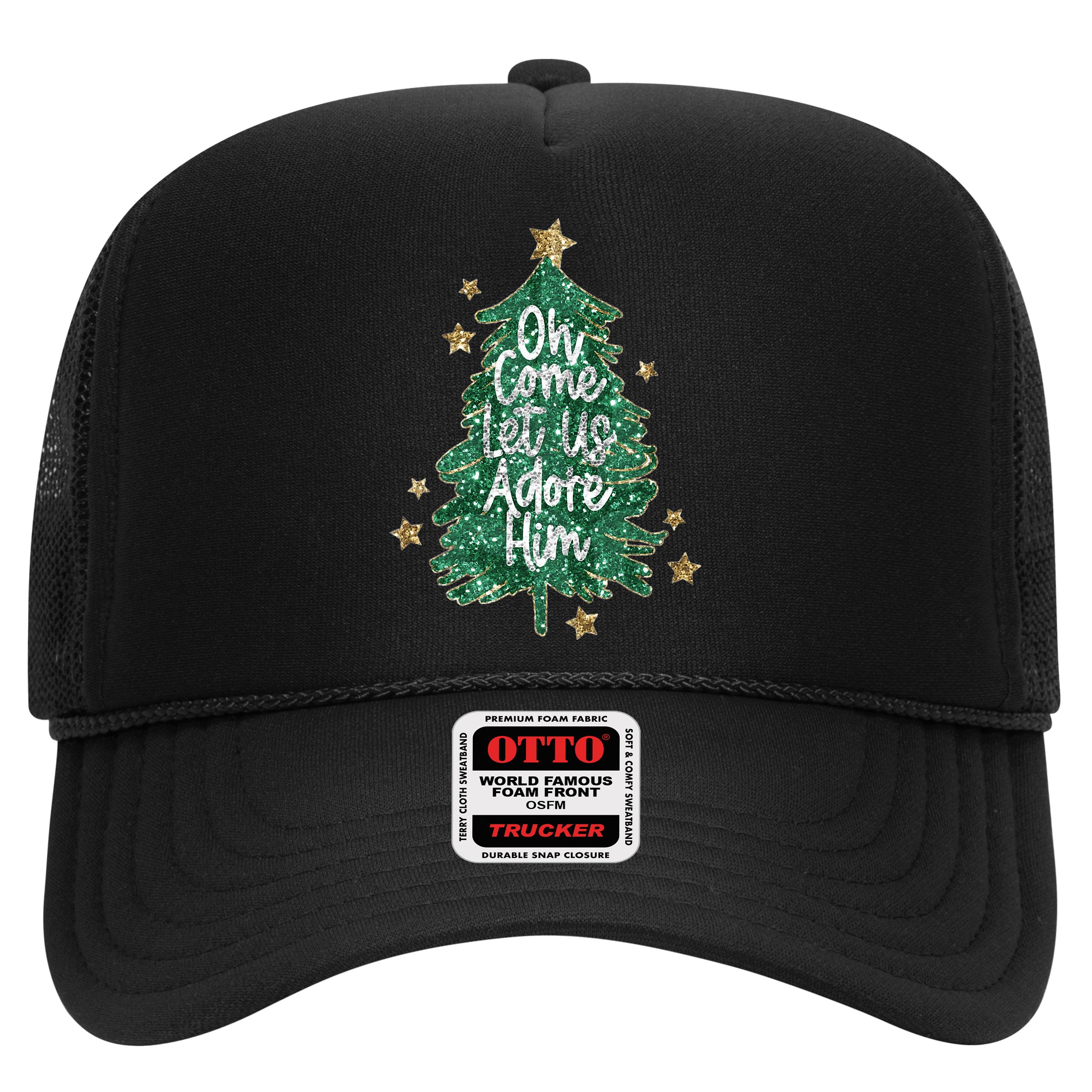 Oh Come Let Us Adore Him Christian Jesus Christmas Hat