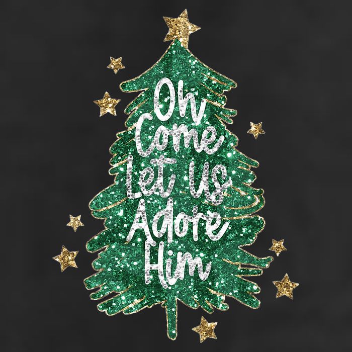 Oh Come Let Us Adore Him Christian Jesus Christmas Hat