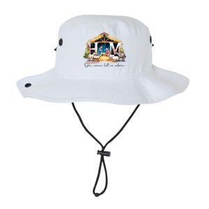 Oh Come Let Us Adore Him Jesus Christ Christmas Holiday Legacy Cool Fit Booney Bucket Hat