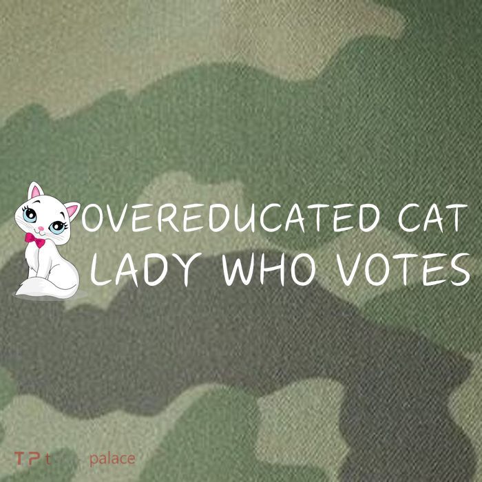 Overeducated Cat Lady Who Votes Legacy Tie Dye Trucker Hat