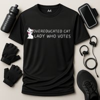 Overeducated Cat Lady Who Votes Performance Shirt