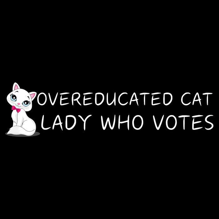 Overeducated Cat Lady Who Votes Bucket Hat