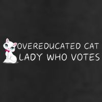Overeducated Cat Lady Who Votes 25L Jumbo Tote