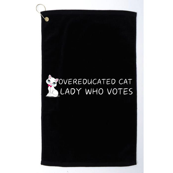 Overeducated Cat Lady Who Votes Golf Towel