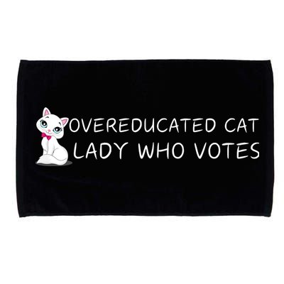 Overeducated Cat Lady Who Votes Microfiber Hand Towel