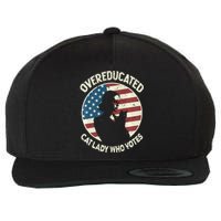 Overeducated Cat Lady Who Votes Wool Snapback Cap