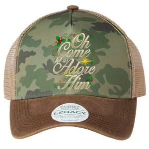 Oh Come Let Us Adore Him Nativity Christmas Religious Jesus Legacy Tie Dye Trucker Hat