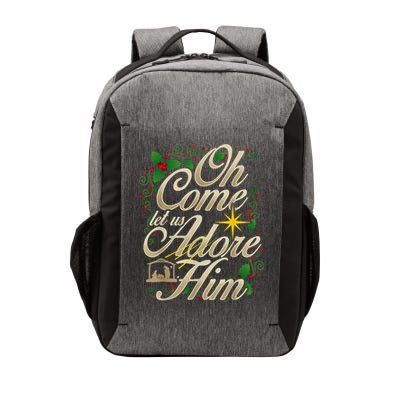 Oh Come Let Us Adore Him Nativity Christmas Religious Jesus Vector Backpack
