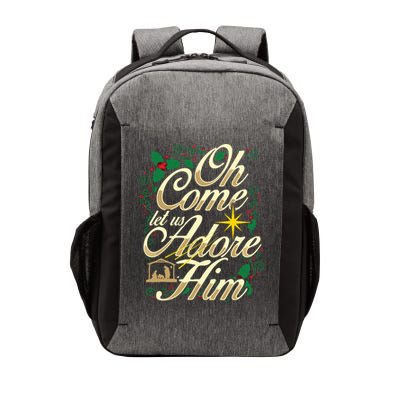 Oh Come Let Us Adore Him Nativity Christmas Religious Jesus Vector Backpack