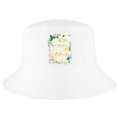 Oh Come Let Us Adore Him Nativity Christmas Religious Jesus Cool Comfort Performance Bucket Hat