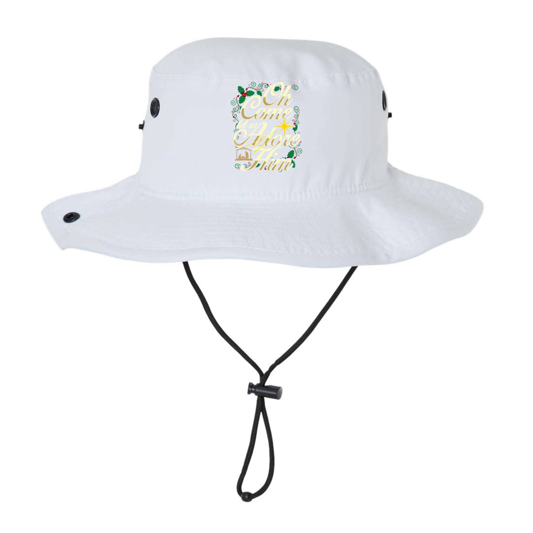 Oh Come Let Us Adore Him Nativity Christmas Religious Jesus Bucket Hat