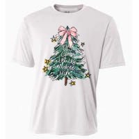 Oh Come Let Us Adore Him Christmas Xmas Tree Christian Jesus Cooling Performance Crew T-Shirt