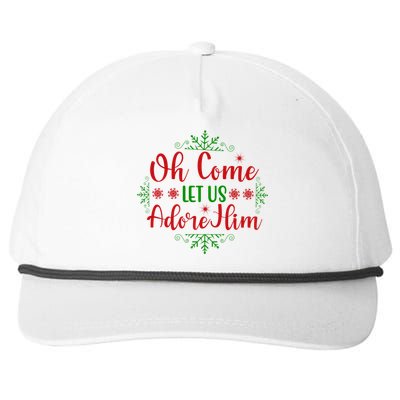 Oh Come Let Us Adore Him Cool Gift Snapback Five-Panel Rope Hat