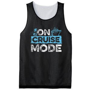 On Cruise Mode Cruise Vacation Family Cruising Mesh Reversible Basketball Jersey Tank